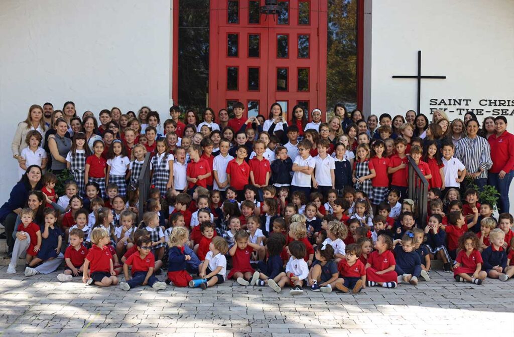 St. Christopher's students - Montessori school community in Key Biscayne, FL
